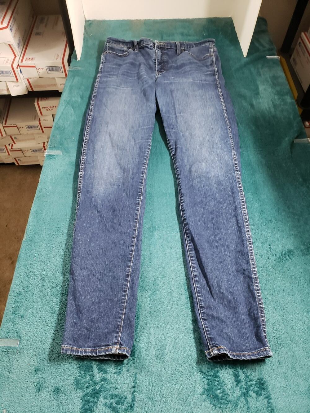 Madewell Jeans Size 31 Tall Women Blue Pants Stretch High Rise Skinny